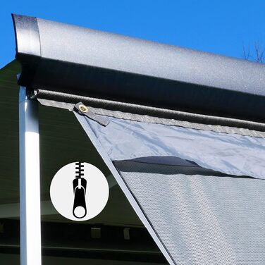 Х 2 м - передня стінка для тенту захищає від сонця, вітру та дощу, 4,3