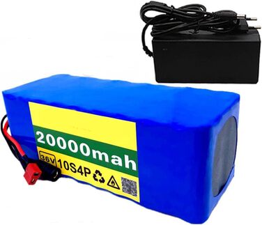 Акумулятор для електровелосипеда, із зарядним пристроєм 20 Ah 10S4P 36 V акумулятор E-велосипед E-велосипед Електричний велосипед Li-Ion XT60 Plug