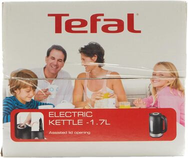 Електричний чайник Tefal 3045386354184 KO330830, нержавіюча сталь, 1,7 літра, чорний/сріблястий