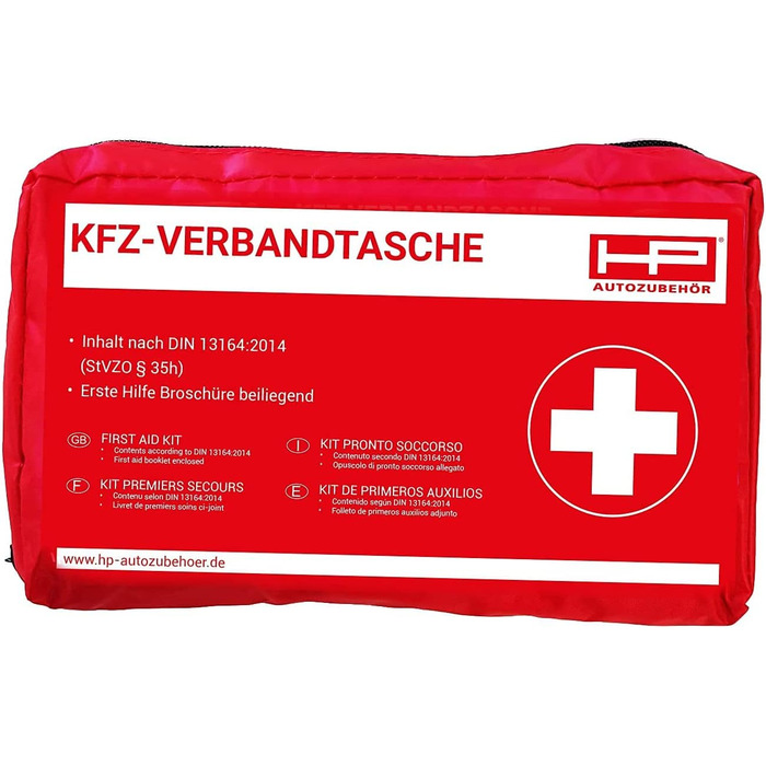 Аптечка червоного кольору - Мінімальний термін зберігання мін. 4 роки Без масок, 10039 KFZ -
