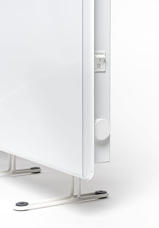 Електричний радіатор Adax Eco Basic - 2000 Вт, білий Термостат з таймером Електричний обігрівач на ніжках Електричний радіатор - 330 мм Захист від замерзання, тижневий режим 2000 Вт (137,4 x 9,7 x 33 см)