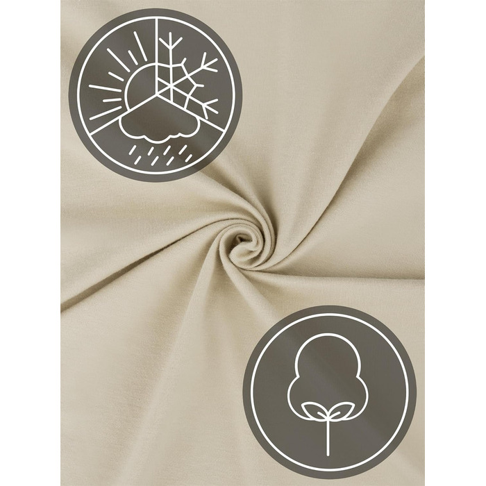 Простирадло на резинці з м&39якого ліоцеллового бавовняного матеріалу з глибиною кишені 35 см - дихаюче простирадло на резинці, бавовняне простирадло, колір 1 х бежевий, розмір 140-160 см x 200 см x 35 см, 1 х бежевий 140-160 см x 200 см x 35 см