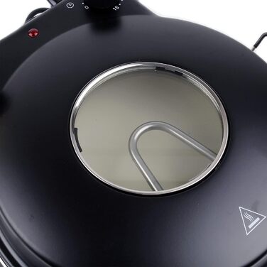 Піцайола зі стільницею з керамічного каменю Ø32 см і оглядовим вікном, два нагрівальні елементи max. 400C, з таймером