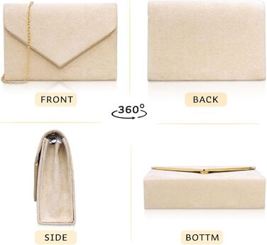 Оксамитовий клатч Larcenciel, елегантна замшева сумочка з ланцюжком, модна вечірня сумка-конверт для весілля, вечірки, банкету, абрикосовий оксамит