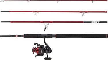 Комплект вудки та котушки Penn Fierce IV Travel Spin Fishing Combo, ідеально підходить для спінінгу, прибережної та морської риболовлі, а також для серфінгу, легко транспортується завдяки жорсткому кейсу з Cordura.