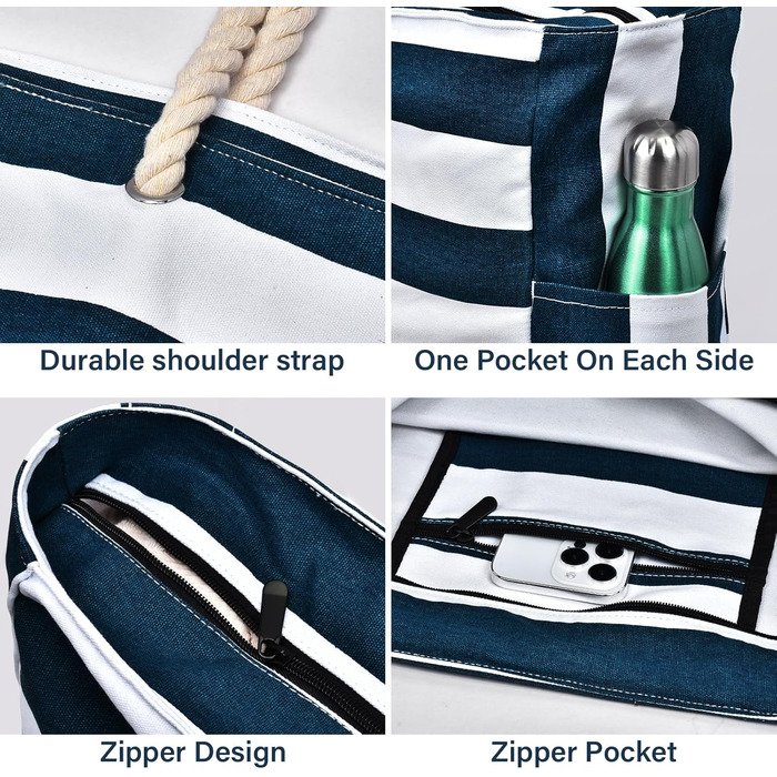 Пляжна сумка велика сумка сумка сумочка сумка для покупок сумка для плавання на блискавці сумка для мами сумка через плече дорожня