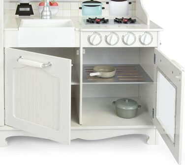 Дерев&39яна кухня Leomark Велика ретро-кухня з дерева - Велика старовинна - Дитяча кухня Ігрові кухонні аксесуари Кухня Дитяча ігр