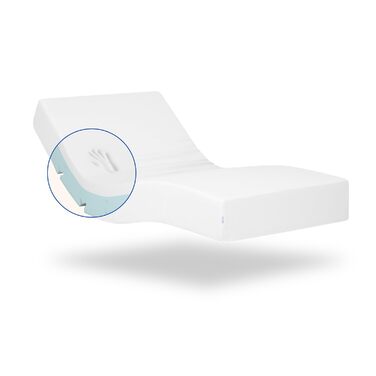 Ортопедичний в&39язкопружний матрац Товщина 20 см Свіжа та м&39яка тканина Підходить для регульованих та стандартних ліжок (90x200), білий 90 x 200 см