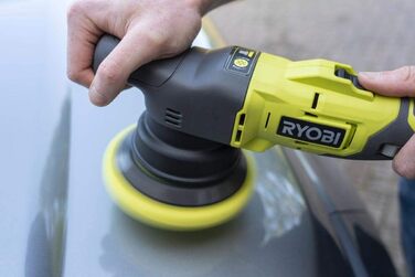 Акумуляторна ексцентрикова полірувальна машина RYOBI 18 В ONE PRO R18P-0 (полірувальний диск 125 мм, діаметр коливань 8 мм, швидкі