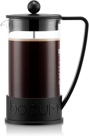 Кавоварка Bodum BRAZIL (система френч-пресу, постійний фільтр з нержавіючої сталі, 0,35 літра) чорний чорний 3 чашки