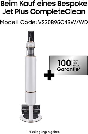 Акумуляторний пилосос Samsung Bespoke Jet Plus CompleteClean, телескопічний, універсальна станція для прибирання, вкл. запасну бат