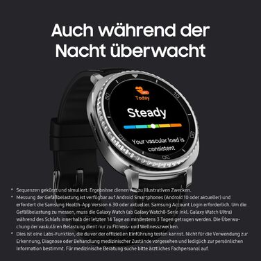Розумний годинник Samsung Galaxy Watch8 Classic, фітнес-годинник та фітнес-трекер, гібридний ремінець та носимий дисплей, обертовий безель, 64 ГБ пам&39яті, 46 мм, Bluetooth, чорний, 3-річна гарантія виробника
