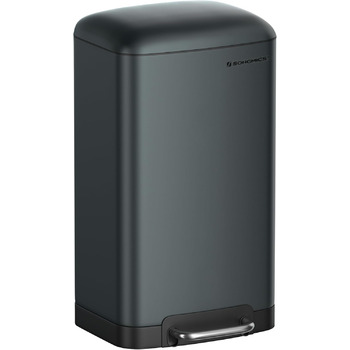 Відро для сміття, 30 л, зі сталевою педаллю, внутрішнім відром і кришкою, ручкою, з плавним закриттям, герметичне, для кухні, віта