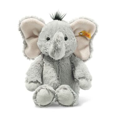 Елла Слоник сірий 30 см, М'яка плюшева іграшка з серії Soft Cuddly Friends, фірмовий плюшевий Steiff з 'ґудзиком у вушку', іграшка для немовлят від народження, машинне прання