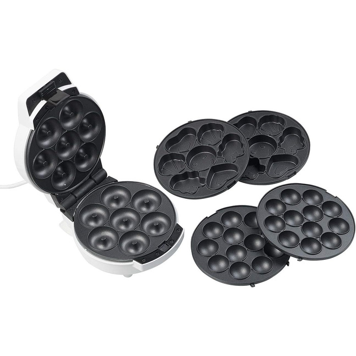 Виробник пончиків Rosenstein & Shne виробник пончиків 3в1, кексів і кейк-попси, антипригарний, 600 Вт (Donatmaker, Donut Maker 3in1, ідеї для подарунків)