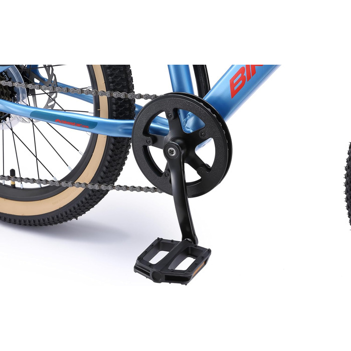 Дитячий гірський велосипед BIKESTAR, 7-швидкісний Shimano, дискові гальма, вік 6 20-дюймовий дитячий гірський велосипед БЕЗ РИЗИКУ, синій