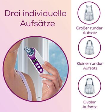 Очищувач пор, електричний засіб для глибокого очищення пор, 5 рівнів інтенсивності та 3 окремі насадки, підходить для всіх типів шкіри, (1 упаковка) Одноразова, 41