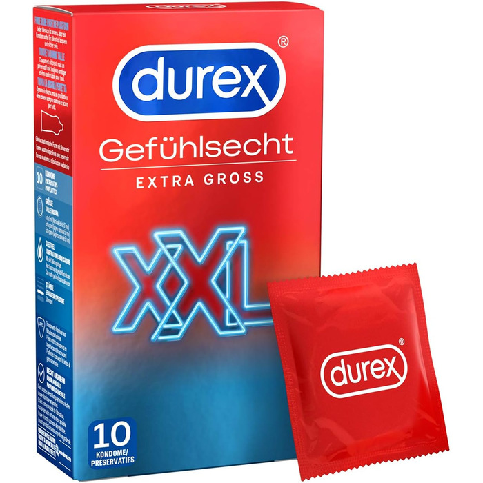 Презервативи Durex Real Feel XXL, 10 шт