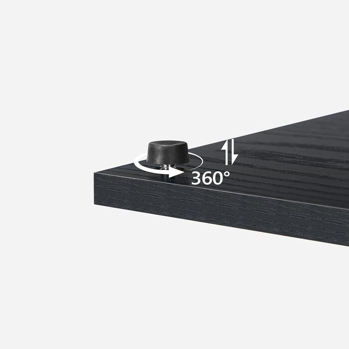 Журнальний столик із зарядною станцією, С-подібний приставний столик із сенсорним світлодіодним підсвічуванням, що перезаряджається, приставний столик до дивана з полицями, тумбочка для спальні, вітальні, чорний AETHB18UE01