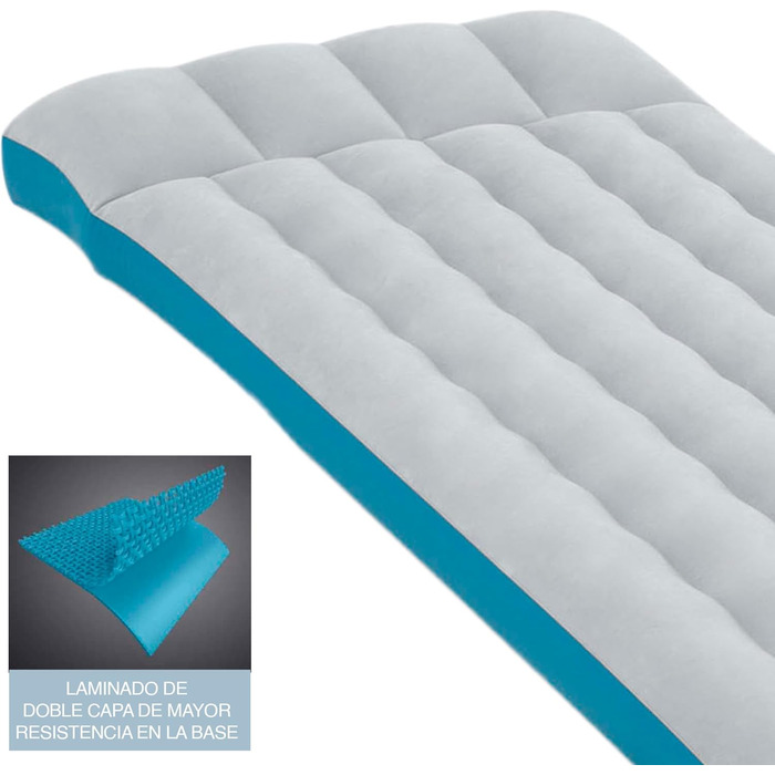 Надувний матрац Intex Camping 72x189x15 см (упаковка з 2 шт.) одномісний