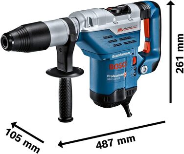 Перфоратор Bosch Professional GBH 5-40 DCE (SDS Plus, вкл. додаткову рукоятку, кейс)