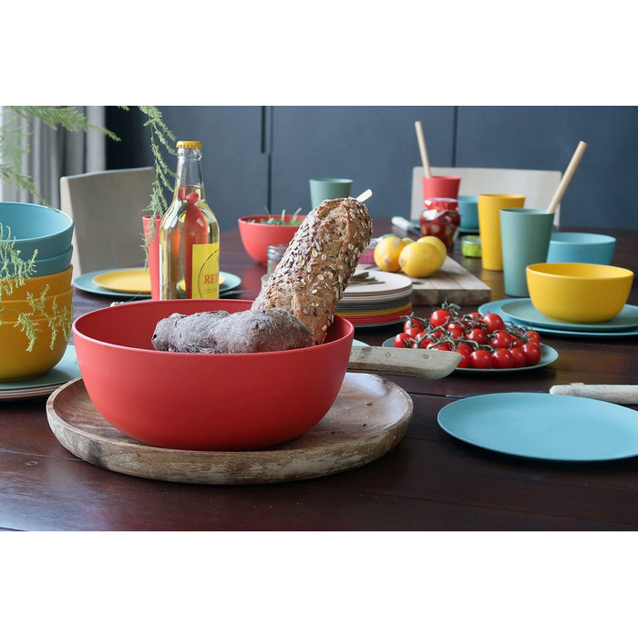 Салатник для кемпінгу Boost-Bowl 2000 мл, миска з біопластику C-PLA (Terra Red)