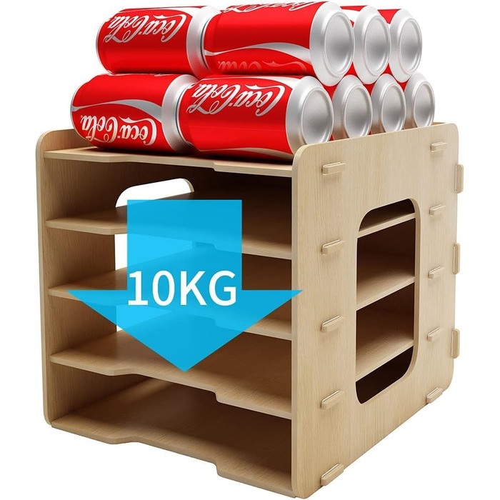 Лоток для документів PUNCIA A4, лоток для листів, 5 відділень, дерев&39яний настільний органайзер для файлів, лоток для паперу, система зберігання файлів, тримач для документів, папка для офісу, навчання, школи, офісу, 5-рівневий