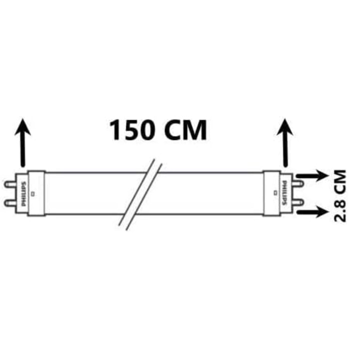 Люмінесцентна лампа TL-D 58 Watt 840 10 шт. - Philips