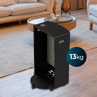 Каталітична газова плита Cecotec ReadyWarm 5300, потужність 3000 Вт у 2 етапах, рівномірний розподіл тепла, потрійна система безпеки, сумісна з газовими балонами місткістю 13 кг, ручки та 4 колеса