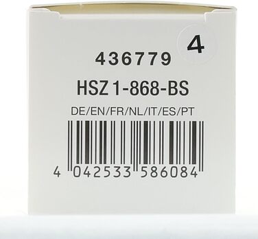 Ручний передавач Hrmann HSZ1 868-BS, практичний 1-кнопковий механізм відкривання гаражних воріт, радіопульт дистанційного керування з радіотехнологією BiSecur, чорний, артикул No 436779 Неодружений