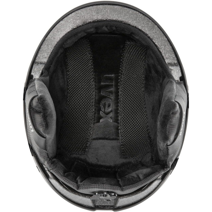 Регульований шолом для лиж та сноуборду з системою вентиляції, що блокується, для жінок та чоловіків, чорний матовий, 58-61 см, обтічний