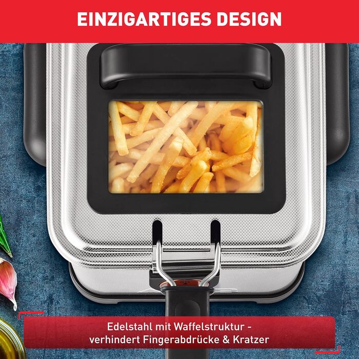 Л Преміум фритюрниця 2300 Вт Напівпрофесійна фритюрниця з олією Система Clean-Oil-System теплоізольована термостат таймер нержавію