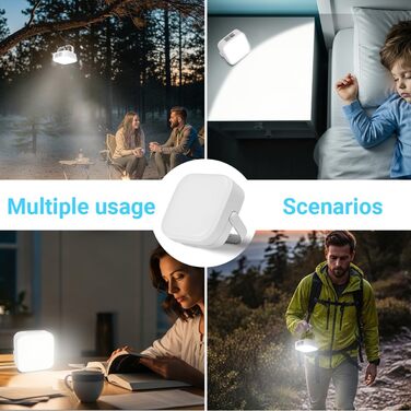 Комплект 4000LM світлодіодні акумуляторні кемпінгові ліхтарі, сонячні кемпінгові ліхтарі з карабіном, водонепроникний наметовий ліхтар для підвішування з 4 режимами для використання на свіжому повітрі, читання, походів, використання в надзвичайних ситуаці