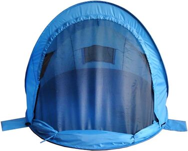 Пляжний навіс для активного відпочинку Zack Premium Family, розкладний пляжний навіс, що закривається, сертифікований сонцезахисний фактор UV 80 для пляжу, синій