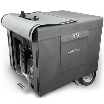 Чохол для генератора Rosefray 81,3 см Д x 61 см Ш x 61 см В, міцний, водонепроникний чохол для невеликого спорядження для використання на відкритому повітрі 600D, для Champion, Predator, Wen, Ryobi, Generac, Westinghouse, портативний, 32*24*24 дюйма, чорн