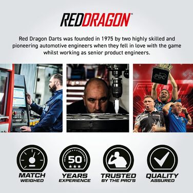 Професійні дротики RED DRAGON Golden Eye 22 г, 24 г, 26 г, 28 г, 30 г або 32 г з льотками та древками 24.0 грами