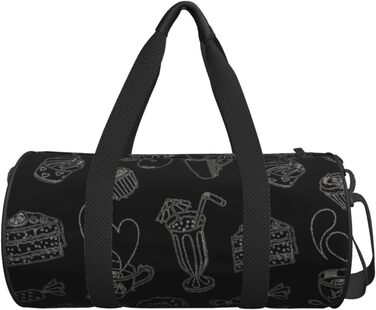 Блискучий та вишуканий візерунок, кругла форма, велика місткість, дорожня сумка, легка та міцна, ідеальний подарунок для походів, відпустки, ділових поїздок та іншого, для чаювання, універсальний розмір