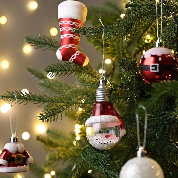 Різдвяні кульки 70 шт червоні Valery Madelyn