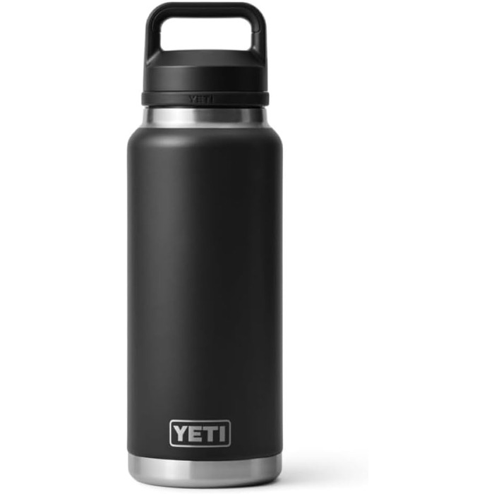 Пляшка YETI Rambler з кришкою Chug, чорна, 1 л (36 унцій)