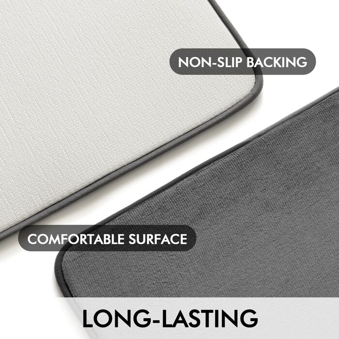 Килимок для ванної MIULEE однотонний, килимок для ванної з піни з ефектом пам&39яті, килимок для ванної кімнати, килимок для душу, декоративний килимок для ванної, нековзний килимок для ванної кімнати та вітальні, 70x120 см, чорний, 70 x 120 см (прямокутн