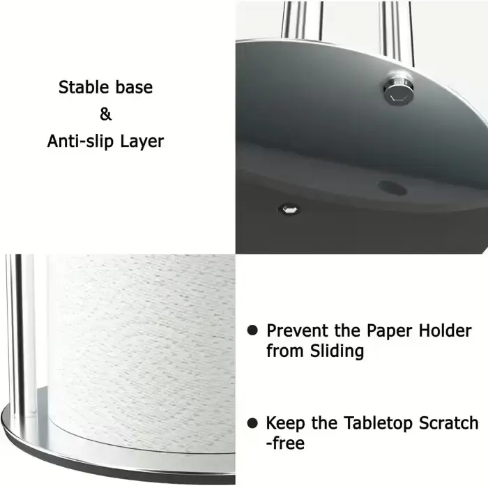 Тримач для кухонного рулону Vialex B09KNDHMC1, сріблястий