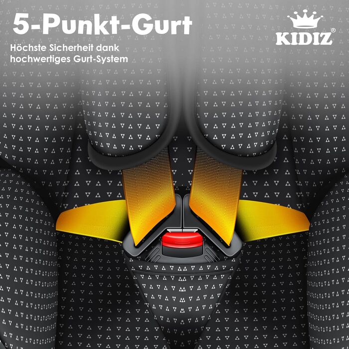 Дитяче автокрісло KIDIZ Triangle Premium дитяче автокрісло оболонка автокрісла 9 кг - 36 кг 1-12 років група 1/2/3 універсальне сх