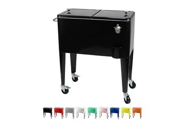 Кулер Kailua - коробка-холодильник, візок-холодильник, охолоджувач для напоїв, чорний