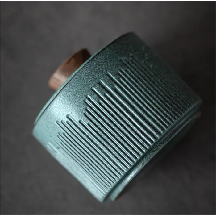 Керамічна банка з кришкою, маленька керамічна банка для чаю, банка для кави, портативна банка для чаю, банка для снеків, герметичне скло, декоративний контейнер для зберігання, органайзер для банок для цукерок (чорний)