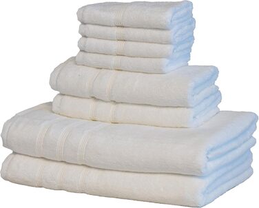 Набір розкішних турецьких рушників Mosobam, 76 х 147 см, 40 х 76 см, 33 х 33 см, білий, 700 г/м, бамбукова віскоза та егейська тур