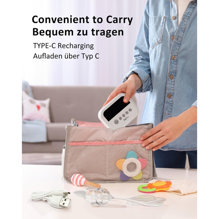 Дитячий електричний назальний аспіратор. Електричний назальний аспіратор для немовлят. 9 сил всмоктування.