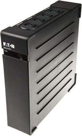 ДБЖ Eaton Ellipse ECO 650 USB DIN - автономне джерело безперебійного живлення (ДБЖ) - 650 ВА із захистом від перенапруг (4 виходи Schuko, акумулятор) - EL650USBDIN- Чорний (1200 В USB / IEC, сумісний у Франції, Німеччині, Італії, Іспанії та Великобританії