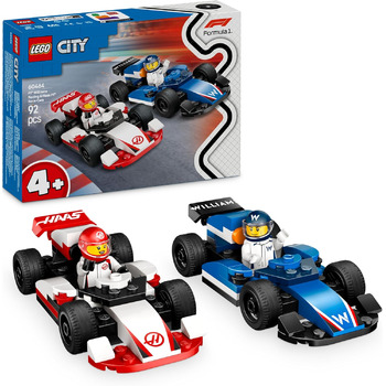 Конструктор LEGO City Боліди F1 Williams Racing та Haas F1, 92 деталі