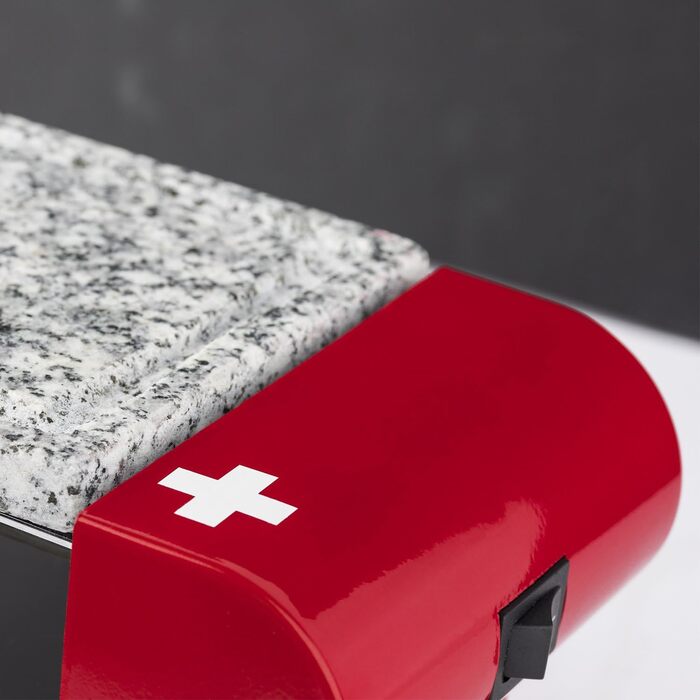 Раклетна машина H.Koenig RP2 / 2 особи / з кам'яною решіткою / 350 Вт / червоний