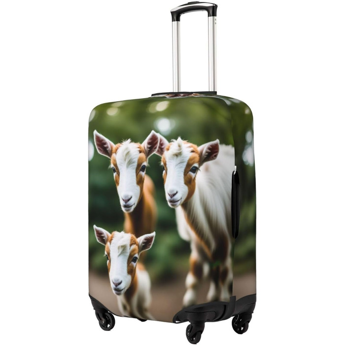 Чохол для валізи Ziegen, міцний захист, підходить для багажу розміром 45.7-81.3 см, малий, Чорний